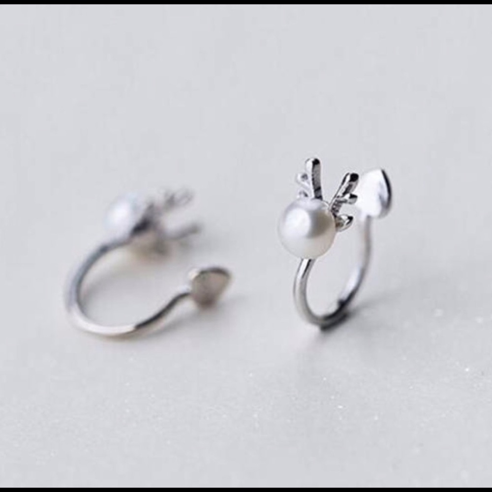 Sterling Silver deer/moose ear cuffs